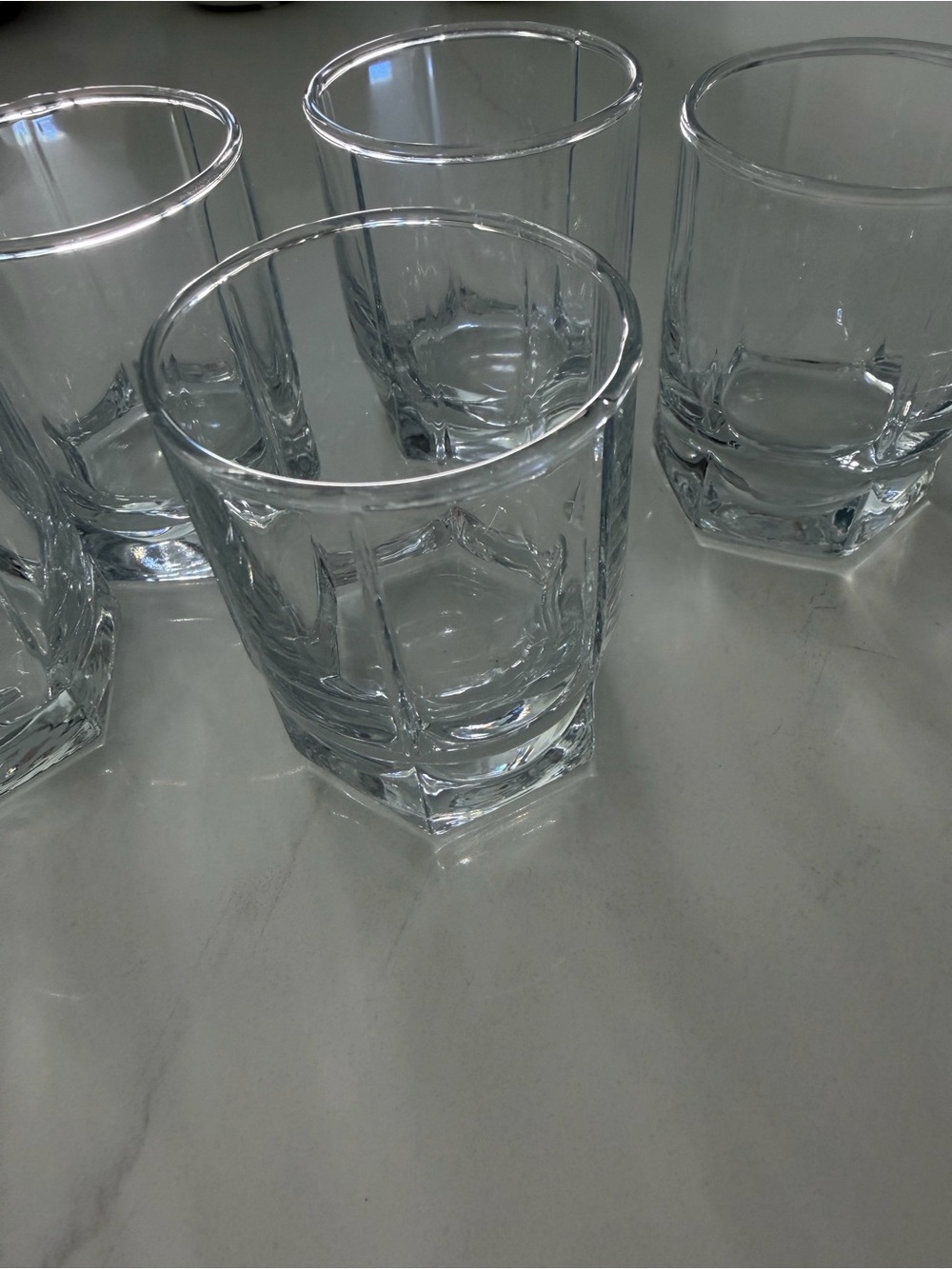 Clear Shot glasses set of 5